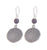 Boucles D'oreilles - Dollar De Sable Perle